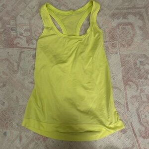 Lululemon Athletica Yellow Racerback Tank Top